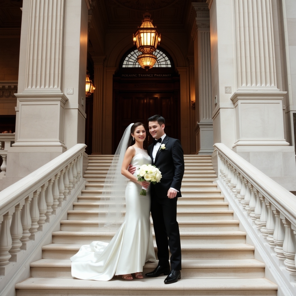 Modern City Hall Elopement