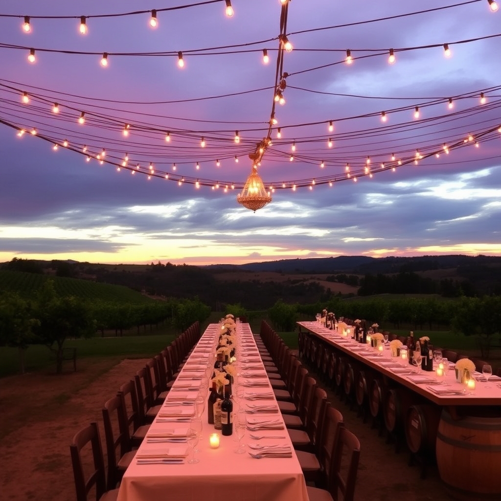 Romantic Vineyard Wedding